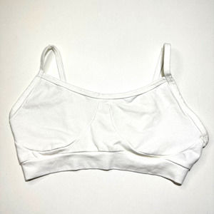 Groceries Apparel Organic Cotton Scoop Neck Bralette White Women XS NWT